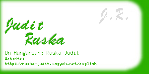 judit ruska business card
